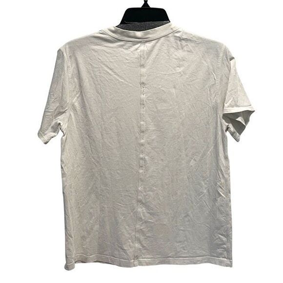 Lululemon Womens Pima Cotton Short Sleeve Performance T Shirt Gray Size 4 - Picture 3 of 6